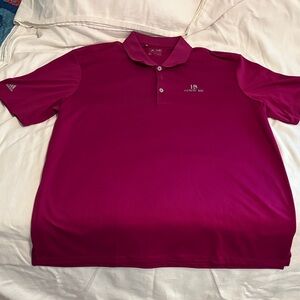 adidas Men's Polo Shirt - Deep Burgundy